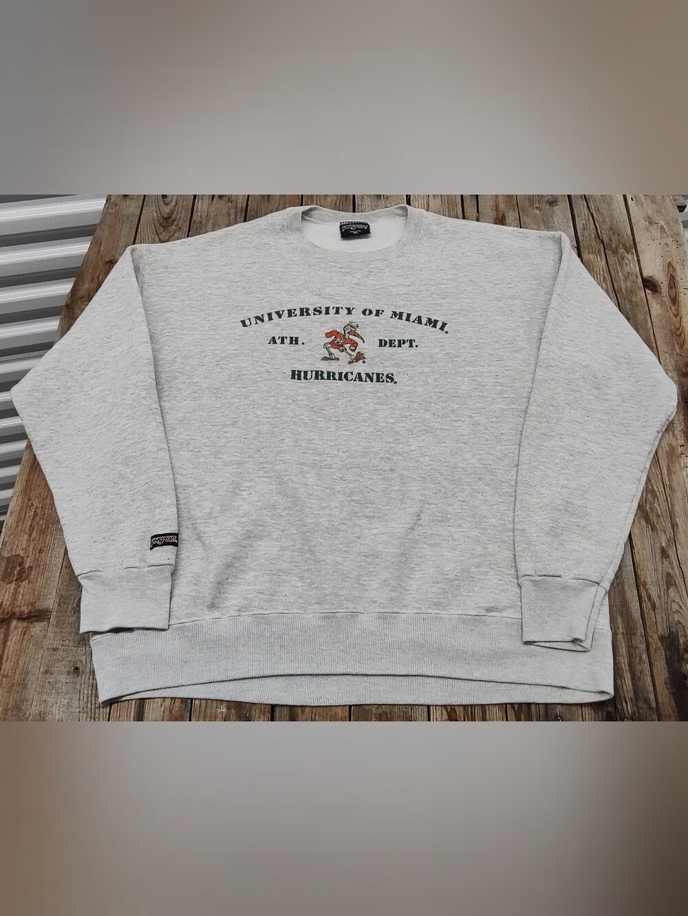 Vintage 90's NCAA University of Miami Hurricanes Athletics Department